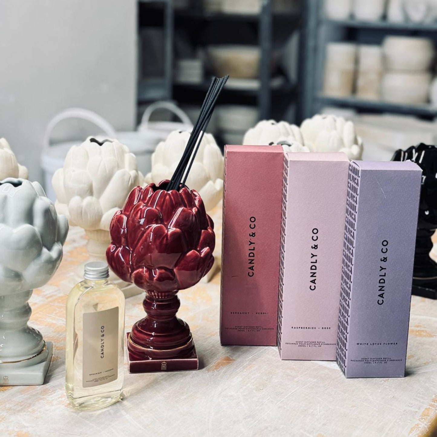 Ceramiczny dyfuzor bordo