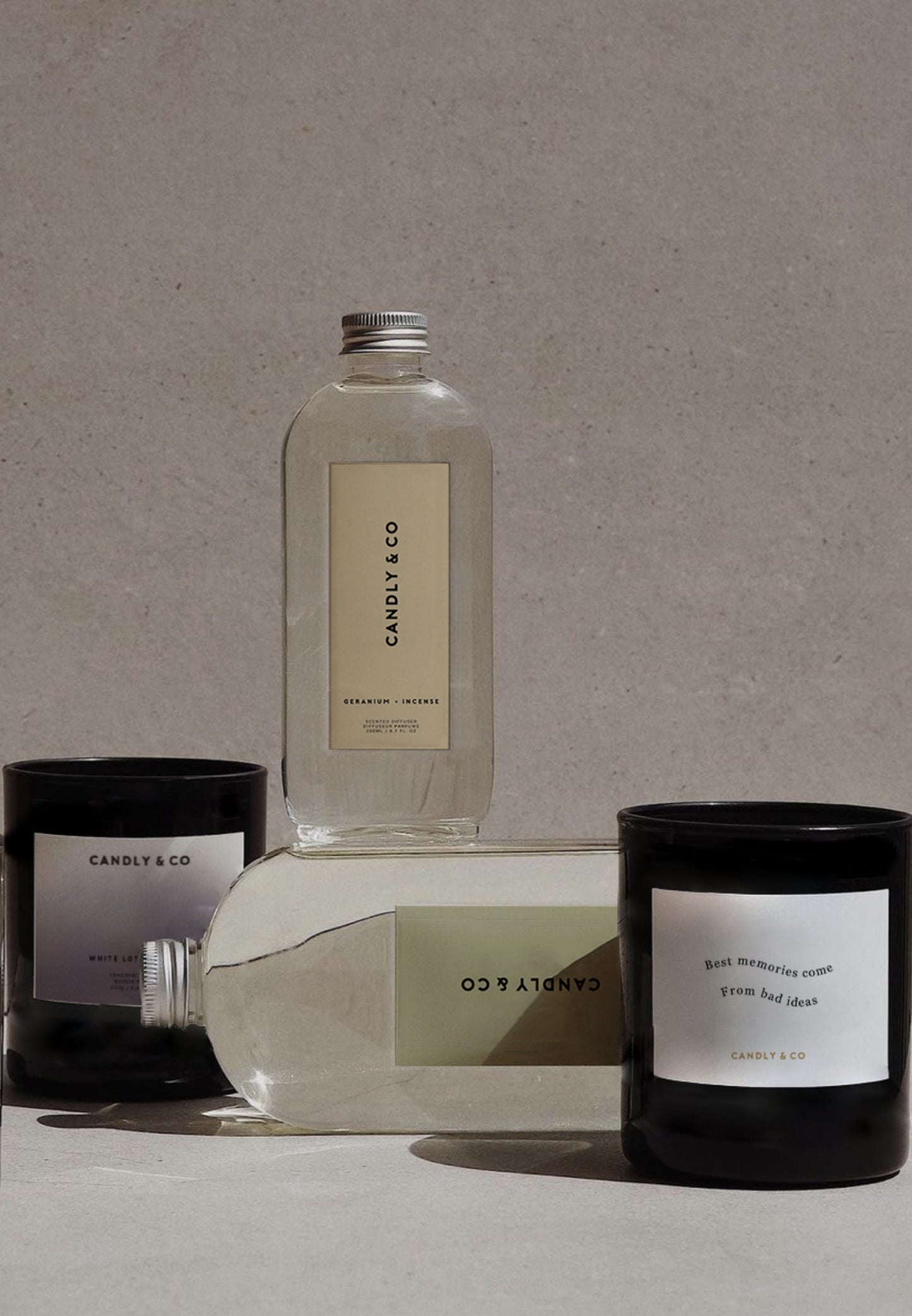 Świeca zapachowa No.2 Best memories come from bad ideas