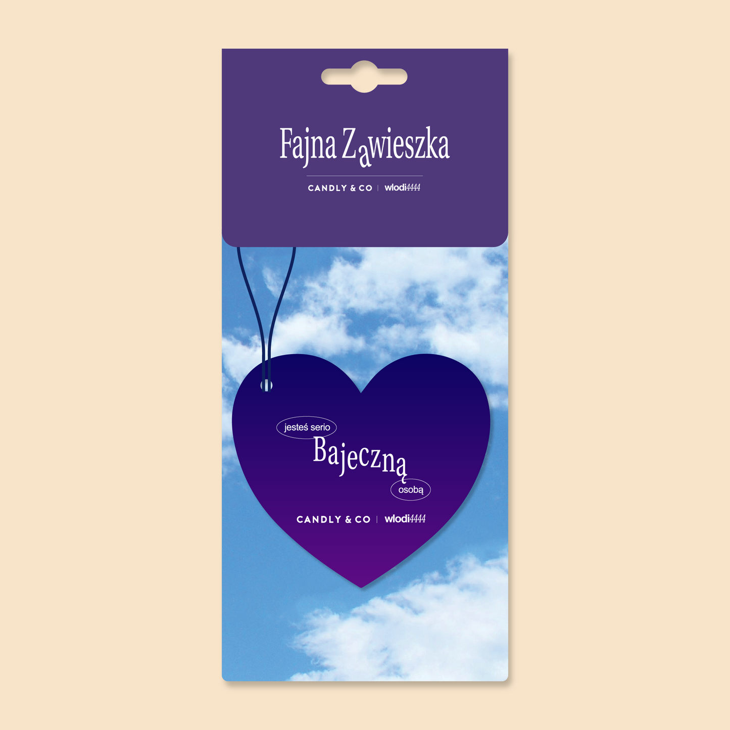 Zawieszka zapachowa "Jesteś serio Bajeczną osobą."