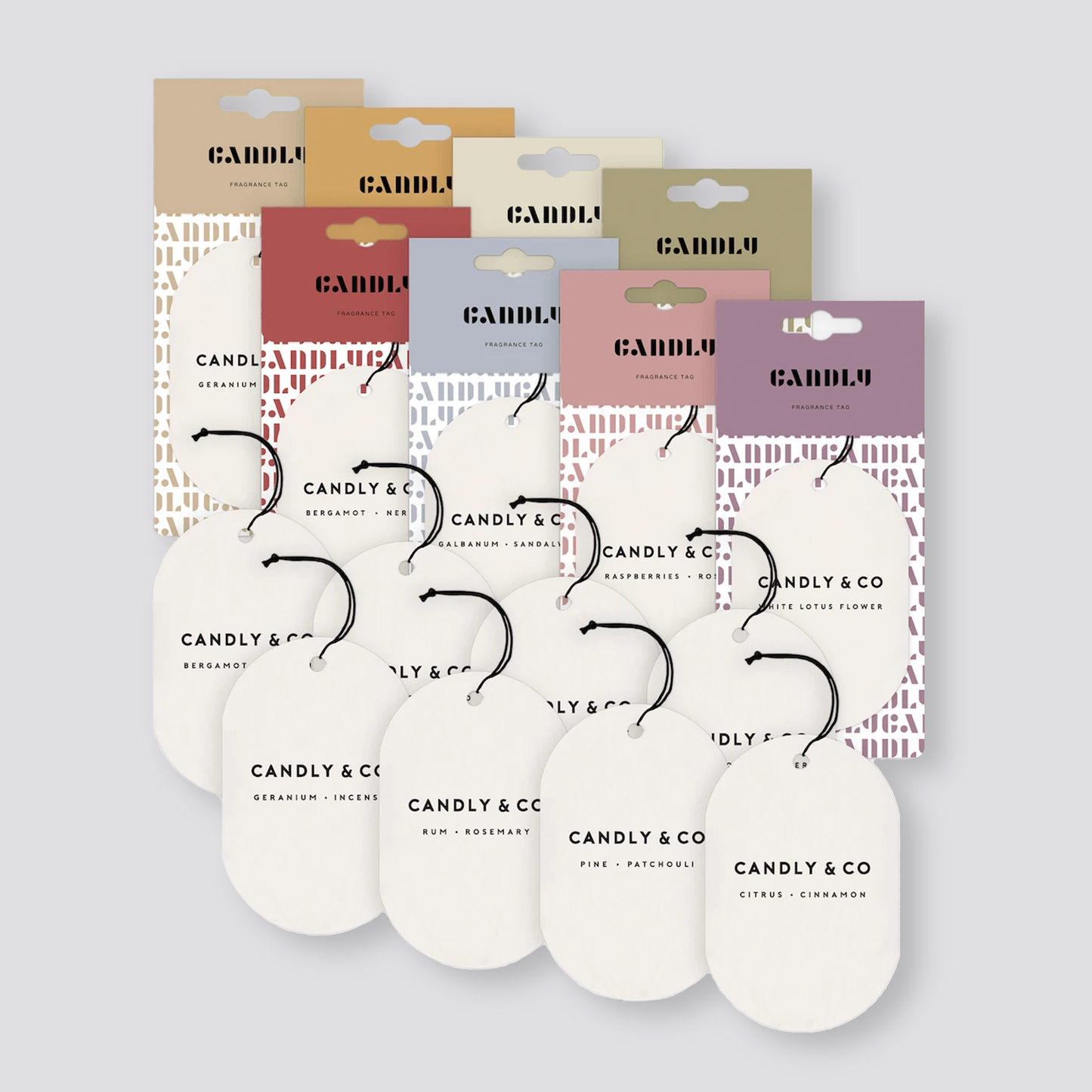 Zestaw zawieszek zapachowych – 16 sztuk