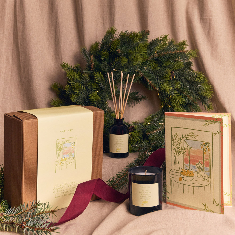 Zestaw zapachowy Beauty – świeca, dyfuzor, kula i sól do kąpieli